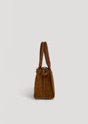 Bolso Luna Looks en ante y piel Togo color cuero - Elegancia atemporal