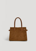 Bolso Luna Looks en ante y piel Togo color cuero - Elegancia atemporal