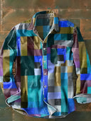 Camisa mosaico multicolor