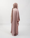 Abaya ombré de mariposa en color café