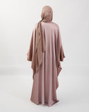 Abaya ombré de mariposa en color café