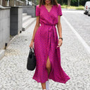 Fez | Vestido cruzado con estampado floral