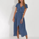 Fez | Vestido cruzado con estampado floral