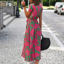 Fez | Vestido cruzado con estampado floral