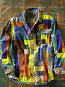 Camisa mosaico multicolor