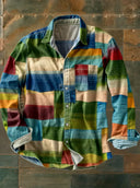 Camisa mosaico multicolor