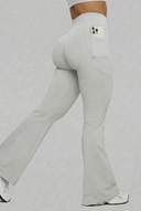 Legging Flare Cintura en V Latte – Ajuste favorecedor
