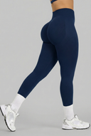 Elevate Leggings acanalados de tiro medio con efecto contorno