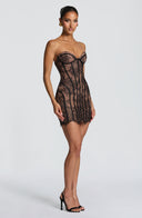 Vestido mini Sian en negro