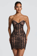 Vestido mini Sian en negro