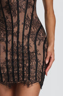 Vestido mini Sian en negro