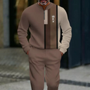 ⌛ ¡Solo quedan 3 días: 50% de descuento en todo! Conjunto moderno para hombre: suéter con estampado gráfico y pantalón a juego
